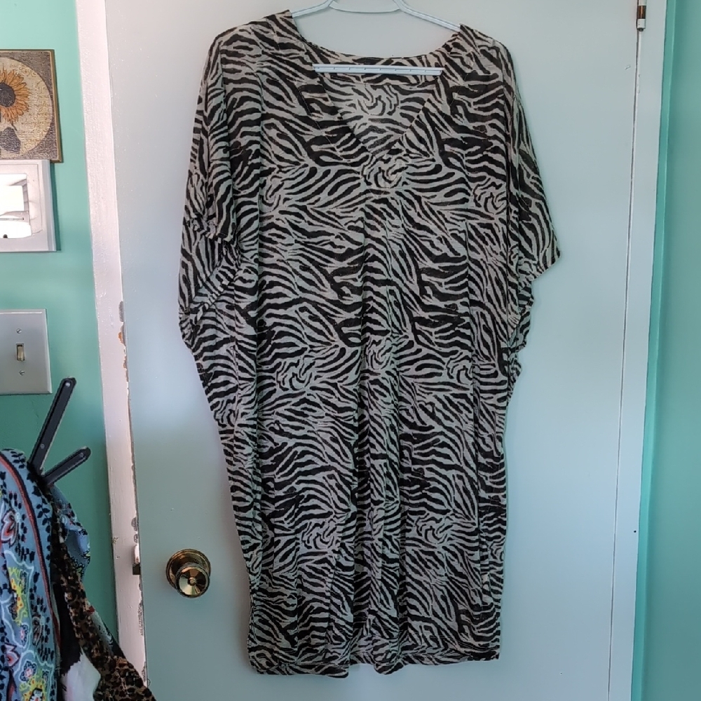 H&M Zebra Bathing Suit Cover